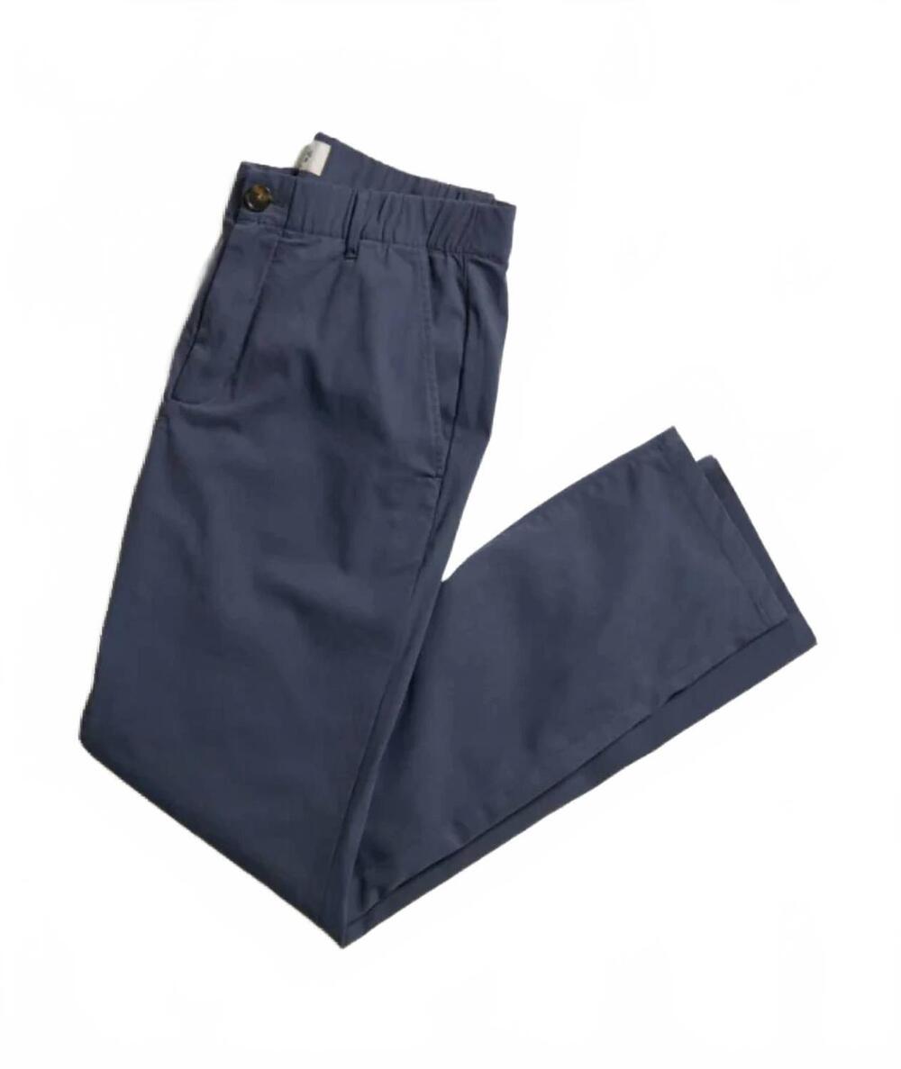 NEW MARINE LAYER men's breeze saturday chino pants in india ink
